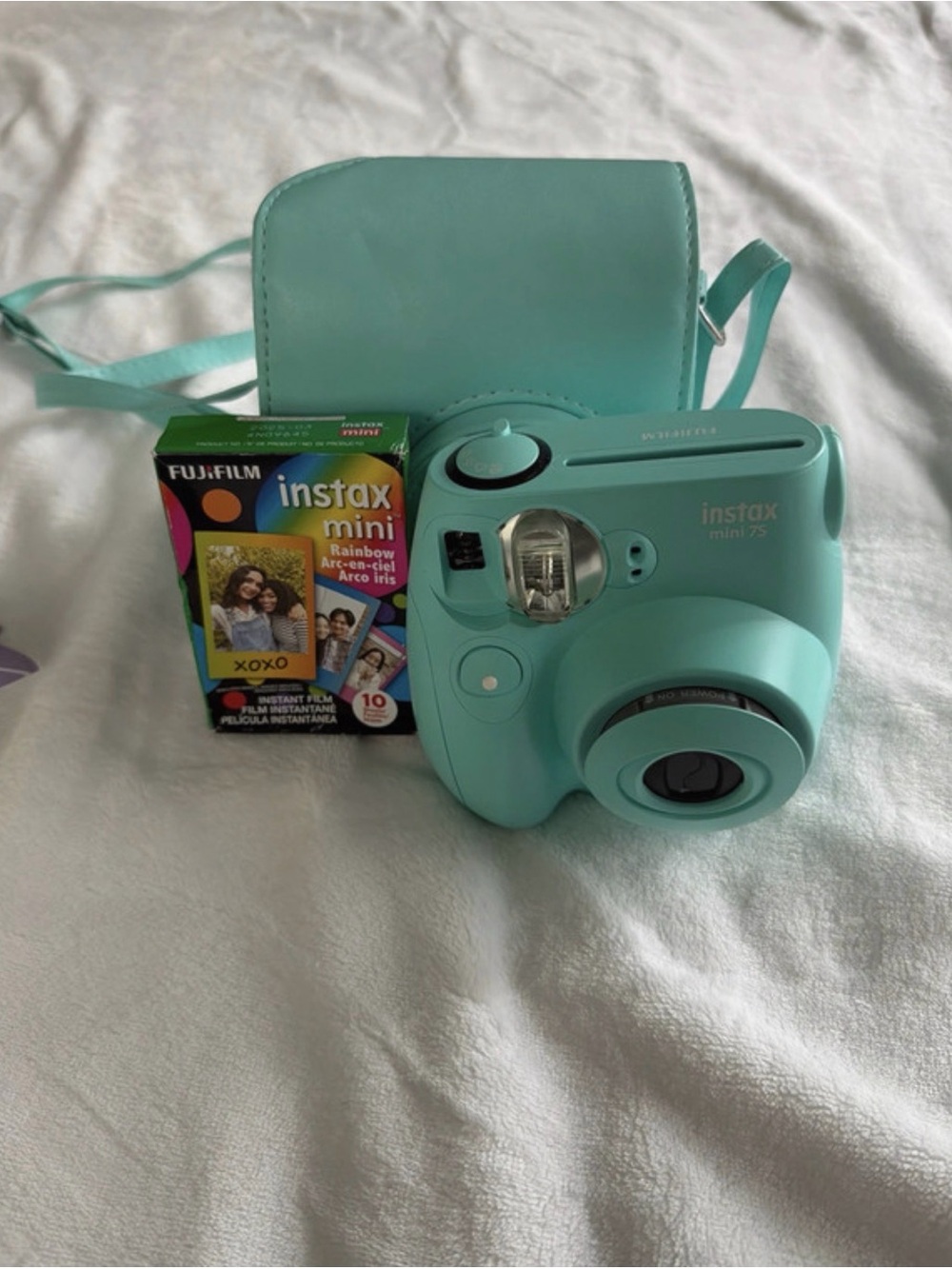 Fujifilm instax mini 7s Instant Camera in turquoise